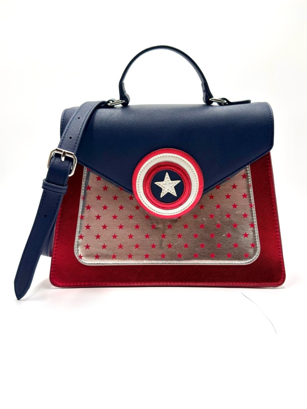Danielle Nicole Disney Marvel Captain America Vegan Leather Handbag Crossbody